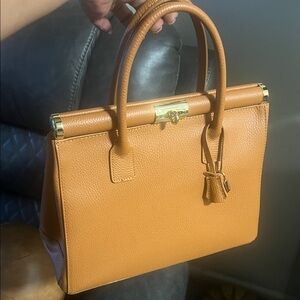 Viola Castellani Leather Satchel